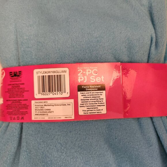 JoJo Siwa Flannel 2 Piece PJ Set Size 7/8 - Picture 3 of 4